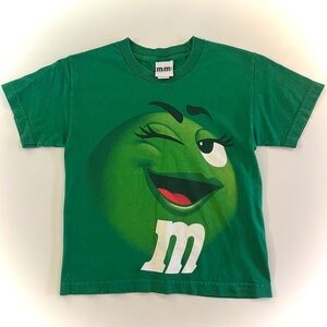 Vintage Candy Green Winking M&M'S Cropped T-Shirt